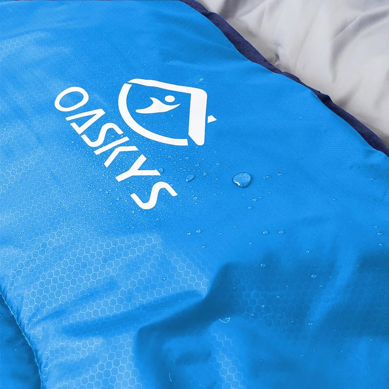 Photo 1 of oaskys Camping Sleeping Bag - 3 Season Warm & Cool Weather - Summer Spring Fall Lightweight Waterproof for Adults Kids - Camping Gear Equipment, Traveling, and Outdoors
