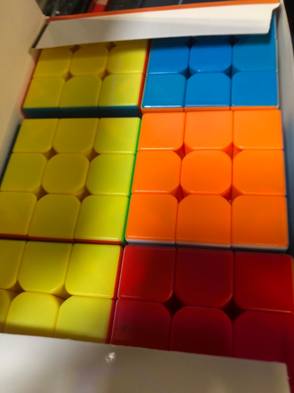 Photo 1 of Ella Dream, 6 Pack Speed Cube Set, Stickerless Cube, Easy Smooth Turning Professional 3X3X3 Speed Cube, Party Favors, Puzzle Toys for Children, Adults, and All Ages Classic 6 Pack