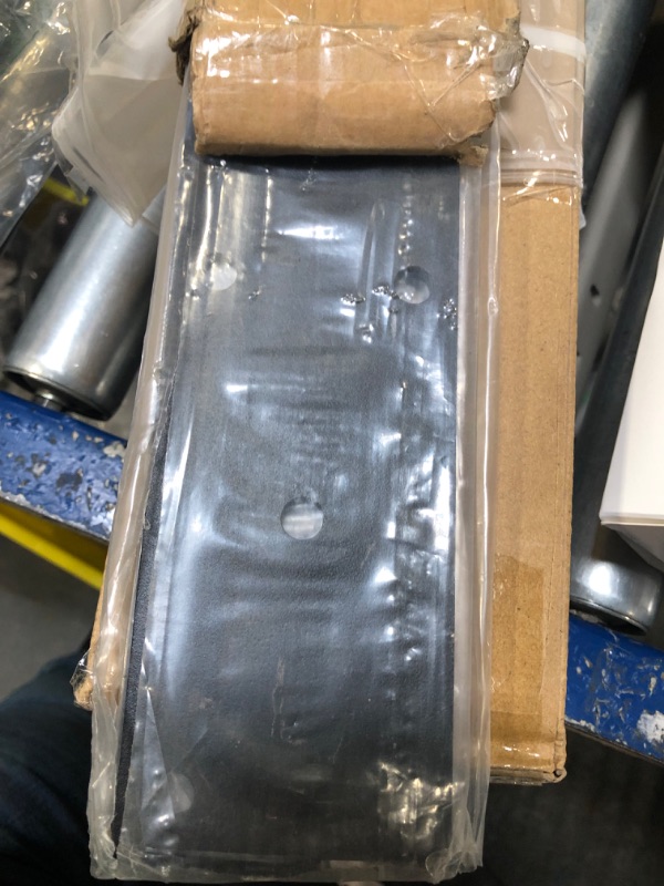 Photo 1 of 2 PCS 16" x 3" Heavy Duty Black Flat Straight Mending Bracket Plate, 6 Gauge Steel Joint Thick 3/16"(5mm), Repair Tie Plate Corner Brace Countertop Support Fixing for Wood Timber Connectors