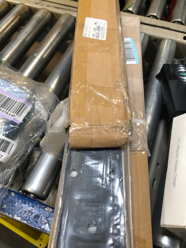 Photo 1 of 2 PCS 16" x 3" Heavy Duty Black Flat Straight Mending Bracket Plate, 6 Gauge Steel Joint Thick 3/16"(5mm), Repair Tie Plate Corner Brace Countertop Support Fixing for Wood Timber Connectors
