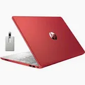 Photo 1 of HP 15.6” HD Student Laptop, Intel Pentium Silver N5030, 16GB RAM, 512GB PCIe SSD, Intel UHD Graphics, HD Webcam, Numpad, Wi-Fi 5, Bluetooth, Win 10 S, Red, 32GB Snowbell USB Card****USED****
