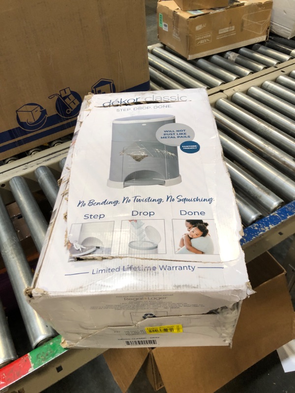Photo 1 of Dekor Classic Hands-Free Diaper Pail | Gray | Easiest to Use | Just Step – Drop – Done | Doesn’t Absorb Odors | 20 Second Bag Change | Most Economical Refill System