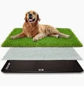 Photo 1 of Dog  Large Patch Potty, Artificial Dog Grass Bathroom Turf for Pet Training, Washable Puppy Pee Pad, Perfect Indoor/Outdoor Portable Potty Pet Loo