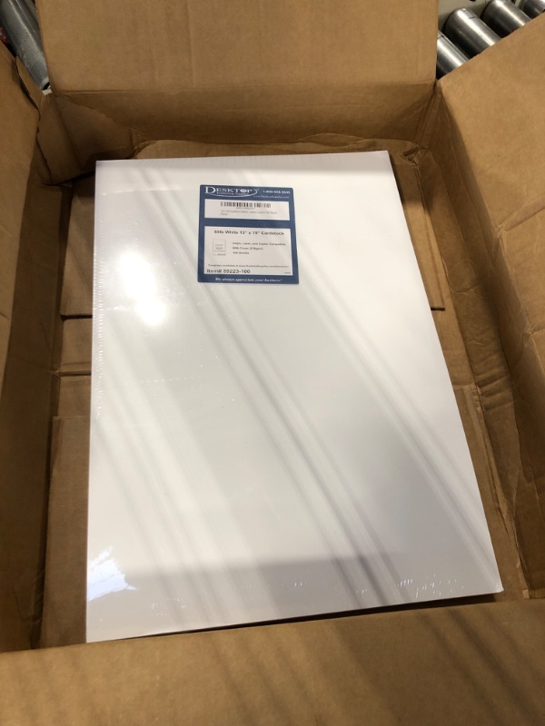 Photo 1 of 13" x 19" Cardstock Sheets for Inkjet or Laser Printers - Heavy 80lb Cover Matte Finish White - Great for Flyers, Posters, Covers (100 Sheets)
