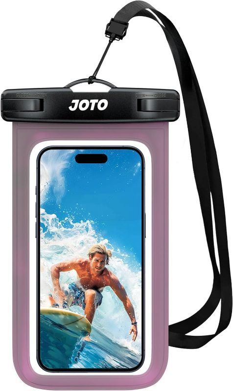 Photo 1 of JOTO Universal Waterproof Phone Pouch Cellphone Dry Bag Case Cruise Beach Essentials for iPhone 15 14 13 12 11 Pro Max 8 7, Galaxy S23 S22 S21, Pixel up to 7" -Black
