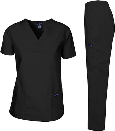 Photo 1 of Dagacci Scrubs Medical Uniform Women and Man Scrubs Set Medical Scrubs Top and Pants
