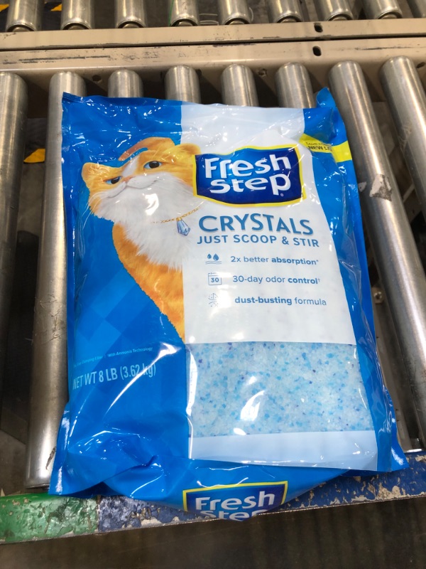 Photo 2 of Fresh Step Crystals, Premium Cat Litter, Scented, 8 Pounds 8 Pound (Pack of 1)