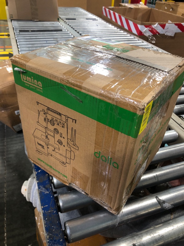 Photo 1 of Lumina Dalia Coverstitch, Easy-To Use, Strudy Metal Frame, Coverstitch Sewing Machine With 1250 Stitches Per Minute, Heavy Duty, Strong & Tough Coverstitch, Inluded Sewing Accessories