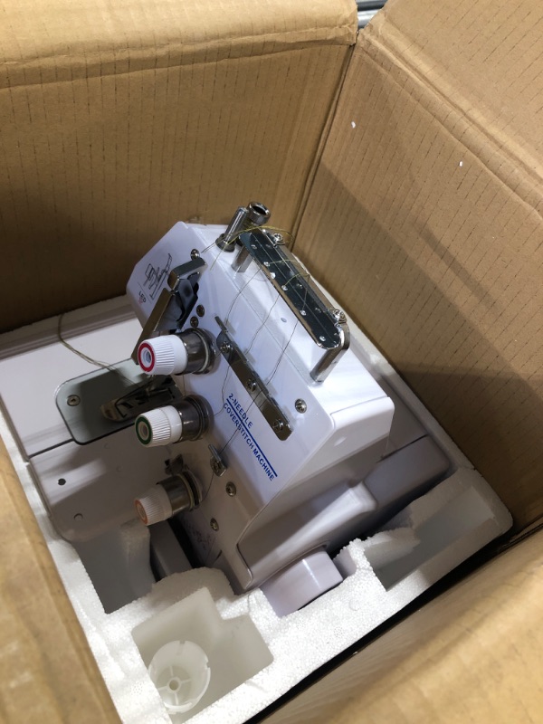 Photo 1 of Lumina Dalia Coverstitch, Easy-To Use, Strudy Metal Frame, Coverstitch Sewing Machine With 1250 Stitches Per Minute, Heavy Duty, Strong & Tough Coverstitch, Inluded Sewing Accessories