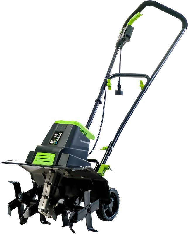 Photo 1 of **READ NOTES BEFORE PURCHASE**
Earthwise TC70125 12.5-Amp 16-Inch Corded Electric Tiller/Cultivator, Green
