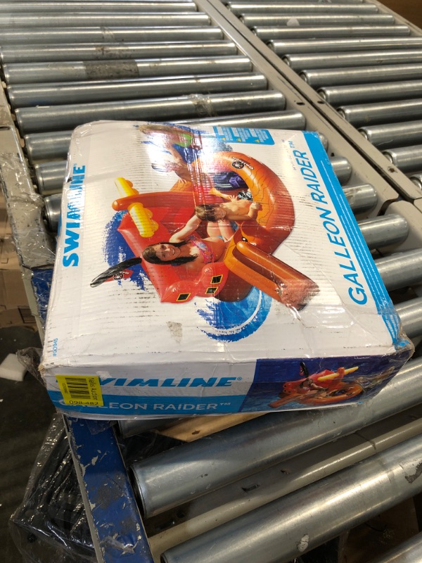 Photo 1 of Swimline Giant Inflatable Giant Habitat Castle Pool Float Series for Kids and Adults Size Fits Up to 4 People | Floating Kingdom Raft Lounger Ice Cube Tiki Bar Pirate Ship for Pools Lakes Beach Pirate Ship Habitat