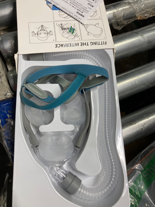 Photo 2 of  Universal Under The Nose Silicone Mask Assembly, Upgrade Nasal Pillows with Headgear, Frame, Tube and 3 x Nasal Pillow - Reusable Nasal Pillow Supplies - Better Sealing Performance