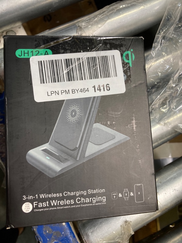 Photo 1 of Charging Station for Phones Watches Earbuds, 3 in 1 Wireless Charger f