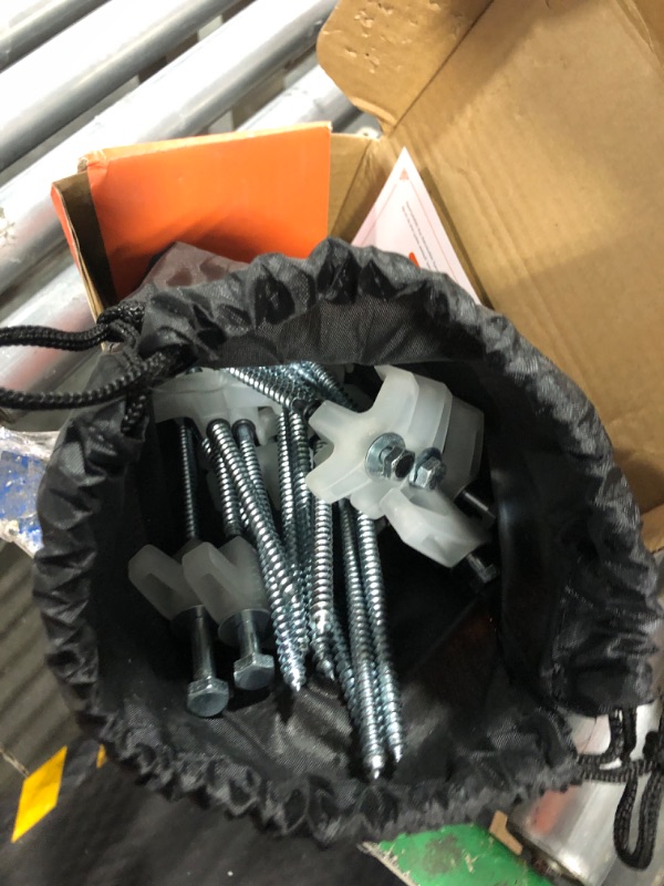 Photo 3 of Heavy Duty Threaded Tent Stakes - Drill in Style Ground Anchor Pegs - 15 Pack with Hex Head Driver and Convenient Storage Bag