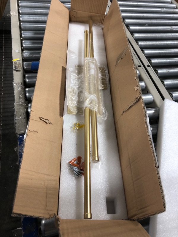 Photo 1 of Modern Wall Sconces Set of Two, Dimmable Hardwired Wall Sconces, 350° Rotate, LED Matte Gold Wall Light Fixtures, 3000K Warm Light Wall Lamp for Bathroom, Living Room,27.8 Inch (2 Pack) Matte Gold 27.8 Inches