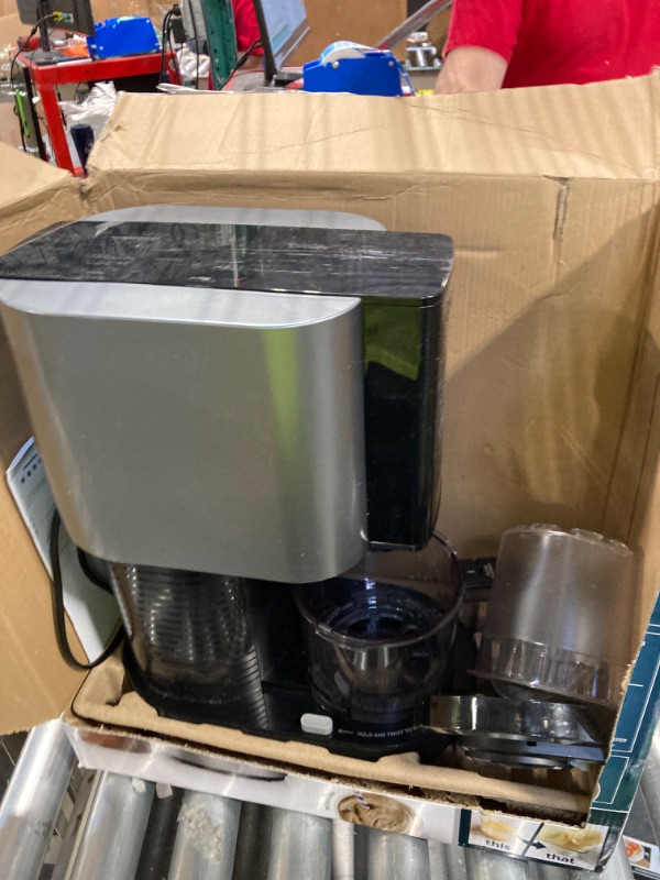 Photo 1 of ***MISSING PARTS****
Ninja NC301 CREAMi Ice Cream Maker, for Gelato, Mix-ins, Milkshakes, Sorbet, Smoothie Bowls & More, 7 One-Touch Programs, with (2) Pint Containers & Lids, Compact Size, Perfect for Kids, Silver 7 Functions + (2) 16 oz. Pints