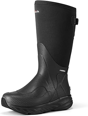 Photo 1 of HISEA Super Lightweight Men's Neoprene Rain Boots Waterproof Insulated Hunting Boots Outdoor with Adjustable Calf