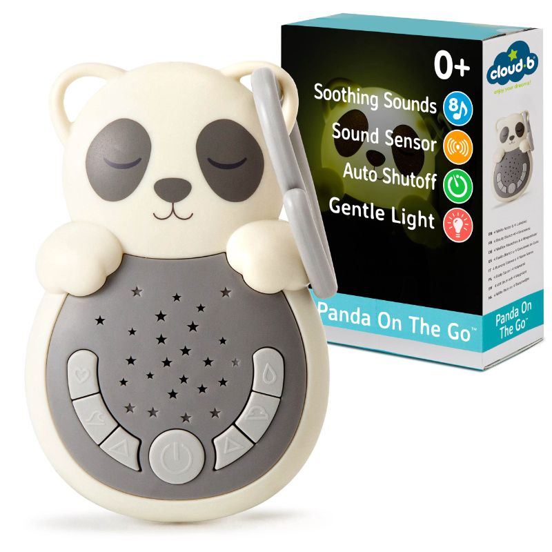Photo 1 of Cloud b Travel Comforting Sound Machine w/ Calming Light | 4 White Noise and 4 Lullabies | Re-Activating Smart Sensor | Sweet Dreamz On the Go™ - Panda Sweet Dreamz on the Go - Panda