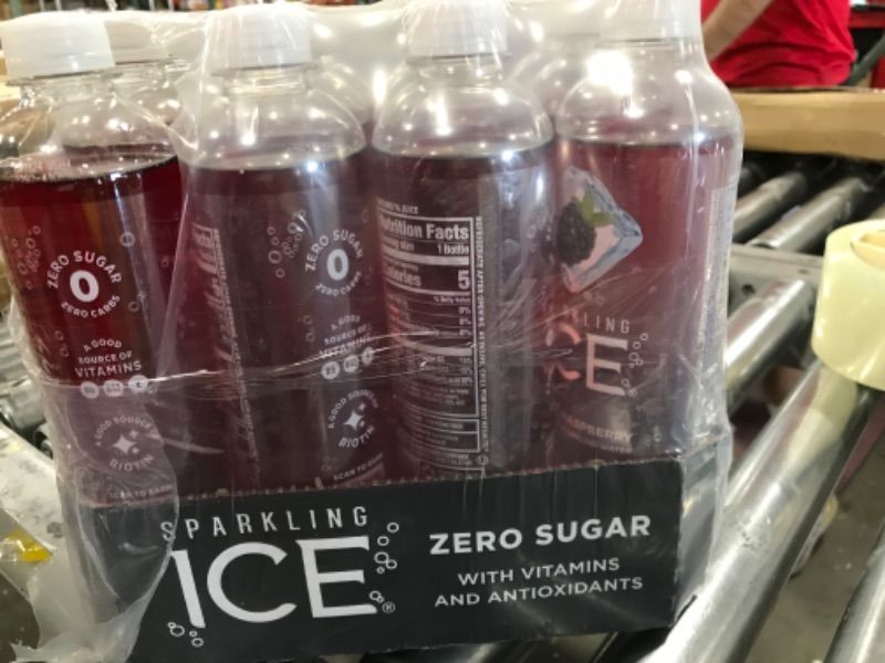 Photo 2 of Sparkling ICE, Black Raspberry Sparkling Water, Zero Sugar Flavored Water, with Vitamins and Antioxidants, Low Calorie Beverage, 17 fl oz Bottles (Pack of 12)
BEST BY: 07/18/2024