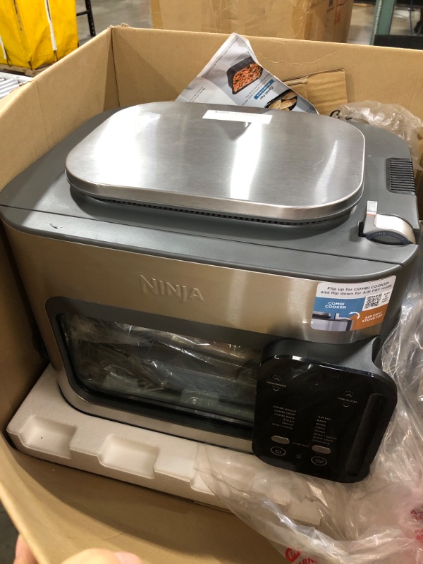 Photo 2 of Ninja SFP701 Combi All-in-One Multicooker, Oven, and Air Fryer, 14-in-1 Functions, 15-Minute Complete Meals, Includes 3 Accessories, Grey, 14.92 x 15.43 x 13.11