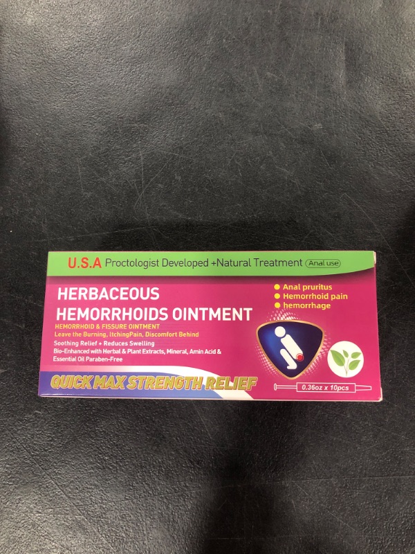 Photo 1 of 10 PCS Natural Herbal Hemorrhoid Cream Ointment, Hemorrhoid Shrinking Treat, Remover, Anus Anel Fissure, Adults Pregnant Postpartum Women, Fast Acting Relief discomfort, Swelling, Discomfort, Itching