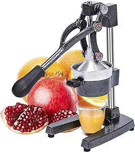 Photo 1 of Commercial Heavy Duty Cast Iron Hand Press Manual Orange Citrus Lemon Lime Grapefruit Pomegranate Fruit Juice Squeezer Machine Black