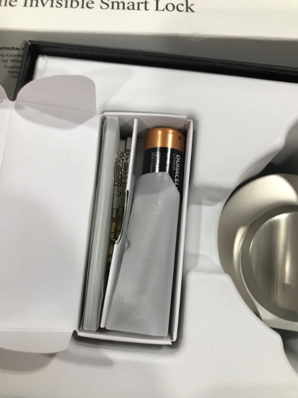 Photo 1 of Level Lock Smart Lock - Satin Nickel + Level Keypad Satin Nickel Lock + Keypad---NEW, FACTORY SEALED, OPENED FOR PICTURES 