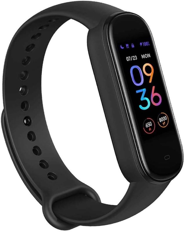 Photo 1 of Amazfit Certified Refurbished Band, Fitness & Health Tracker for Women Men, Long Battery Life, Alexa Built-in, AMOLED Display, Heart Rate & SPO? & Stress Monitoring, 5 ATM Water Resistant (Renewed)
