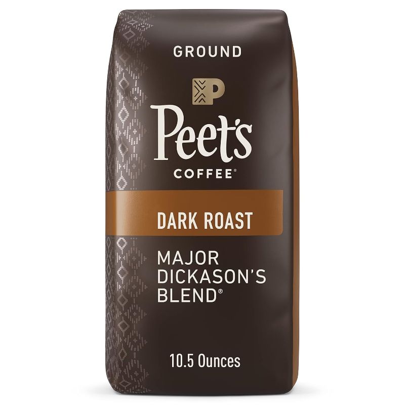 Photo 1 of Peet's Major Dickason's Blend Ground Dark Roast Coffee, 10.5 oz Bag--EXP 7/9/2024
