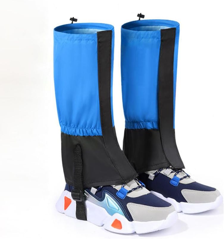 Photo 1 of Abjoncr Snow Leg Gaiters for Hiking, 100% Waterproof Fabric Lightweight Shoe Gaiters, Polyester Fabric Waterproof Boot Gaiters for Adult Outdoor Hiking Walking Climbing Hunting Skiing 