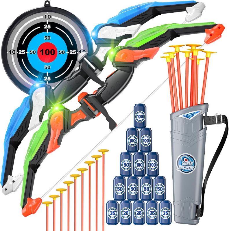 Photo 1 of Bennol Bow and Arrow for Kids 4-8 8-12, Kids Archery Set Toys for Kids Boys 6-8 8-12, Indoor Outdoor Toys for 3 4 5 6 7 8 9 10 11 12 Year Old Boys
