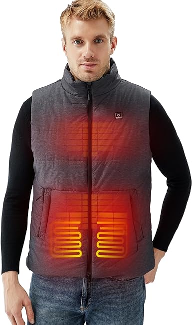 Photo 1 of [Size M] DEWBU Heated Vest for Men with 12V Battery Pack, Multiple Power Supply Methods Lightweight Heated Insulated Clothes 