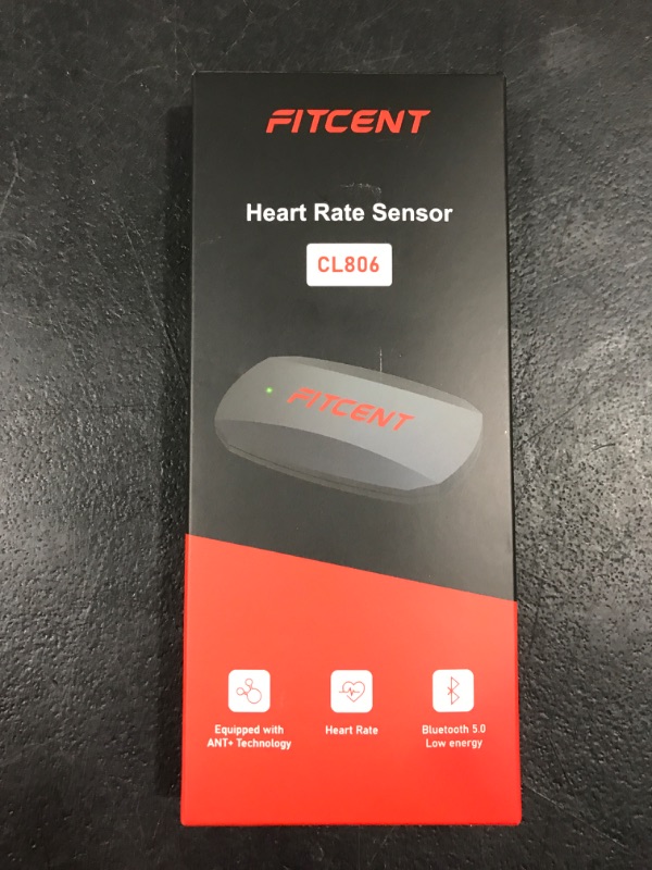 Photo 2 of FITCENT Heart Rate Monitor Chest Strap, Bluetooth ANT+ HR Sensor for Peloton Polar Wahoo Zwift DDP Yoga Map My Ride Garmin Sports Watches