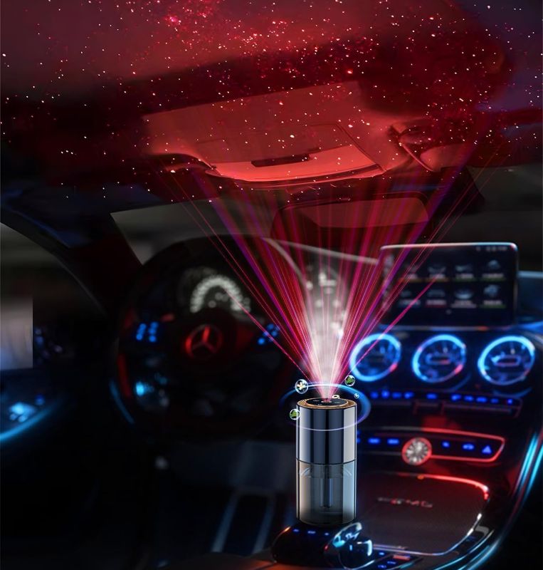 Photo 1 of Car Air Freshener,USB Automotive Fragrance Mist Aroma Diffuser Electric Perfume Atomizer Essential Oil Long Lasting Car Scent Accessories for Bedroom Study Office Hotel Yoga(White-Tea)