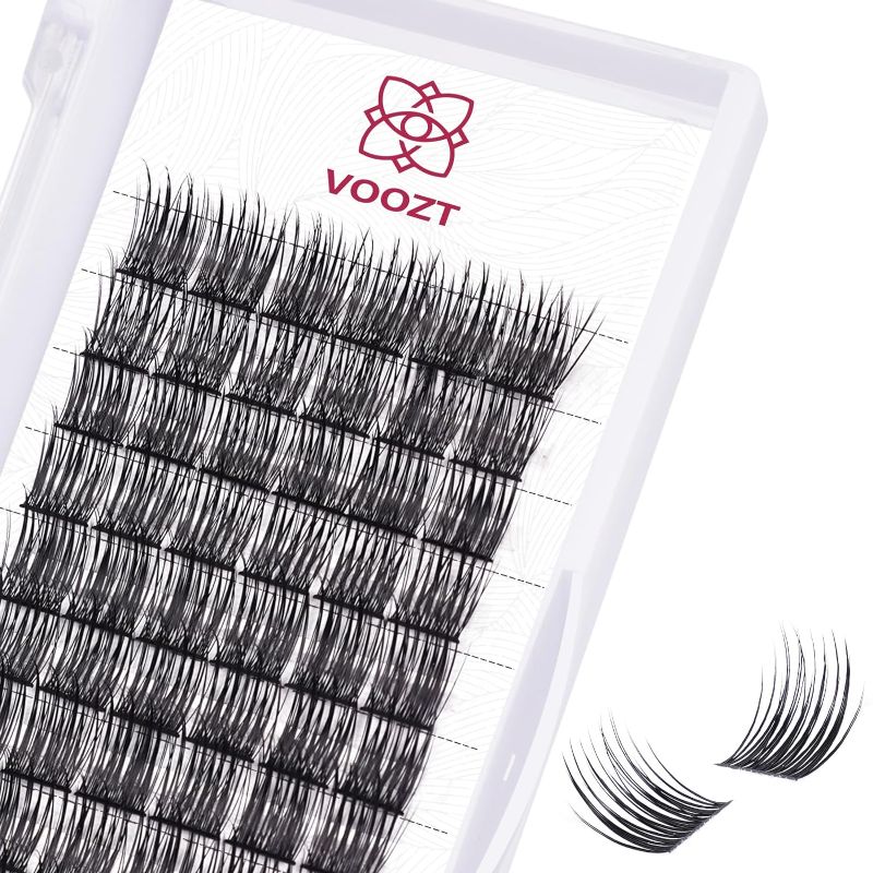 Photo 1 of Lash Clusters, 72 Pcs VOOZT Super Strong Cluster Lashes, 14mm Thin Band Eyelash Clusters, Not Fall Apart Individual Cluster Lashes, Natural DIY Lash Cluster Easy To Apply at Home Use, V02 D Curl 