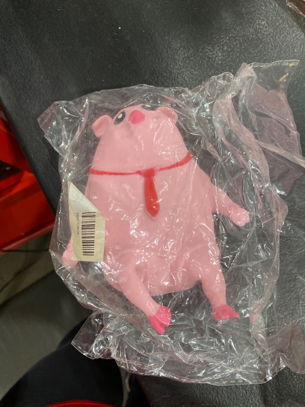 Photo 1 of AWANGLUO Novelty Cute Squishy Toy Pink Pig Gifts for Kids Adults, Decompress and Stress Stretch Animal Anxiety Relief Autism Disorders, Funny Pig Man Sensory Stress Toy for Girl Boy