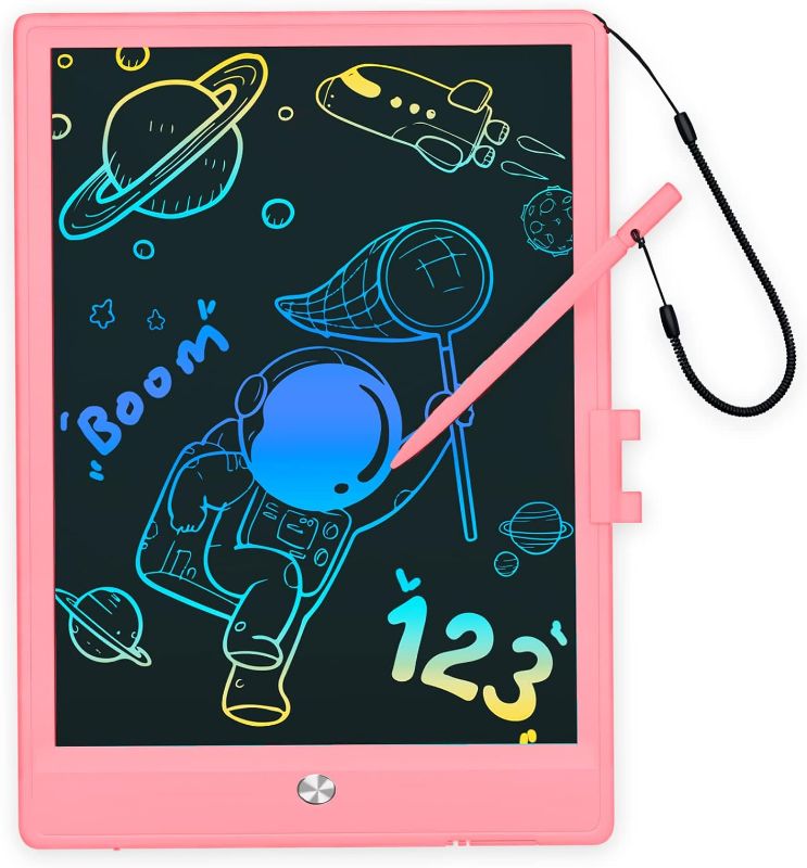 Photo 1 of Grebean LCD Writing Tablet,10 Inch Toddler Doodle Board Colorful Drawing Pad,Erasable Writing Board for Kids,Educational and Learning Toy Gifts for 3 4 5 6 Years Old Boy and Girls(Light Pink)
