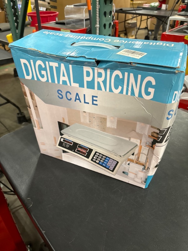 Photo 2 of CHENDY 88lb/40kg Digital Commercial Price Scale, Price Computing Scale, Commercial Scale for Food with Dual LCD Display for Farmers Market, Retail Outlets, Meat Shop, Deli 