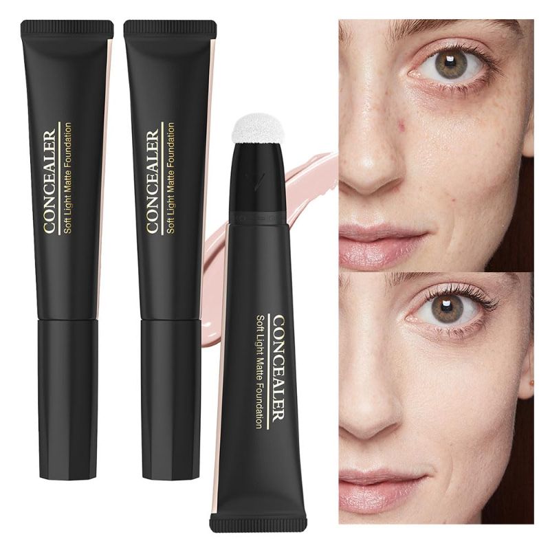 Photo 1 of Kaely 2Pcs Concealer Serum,Full Coverage Concealer Liquid Foundation,under Eye Concealer Cream Kit,Face Prime Makeup Sets,Eye Ring Corrector for Dark Circles and Puffiness,Corrector de ojeras,04