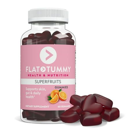 Photo 1 of Flat Tummy Superfruits Gummies - Skin Gut Daily Health - 60 Count BB: 05/24