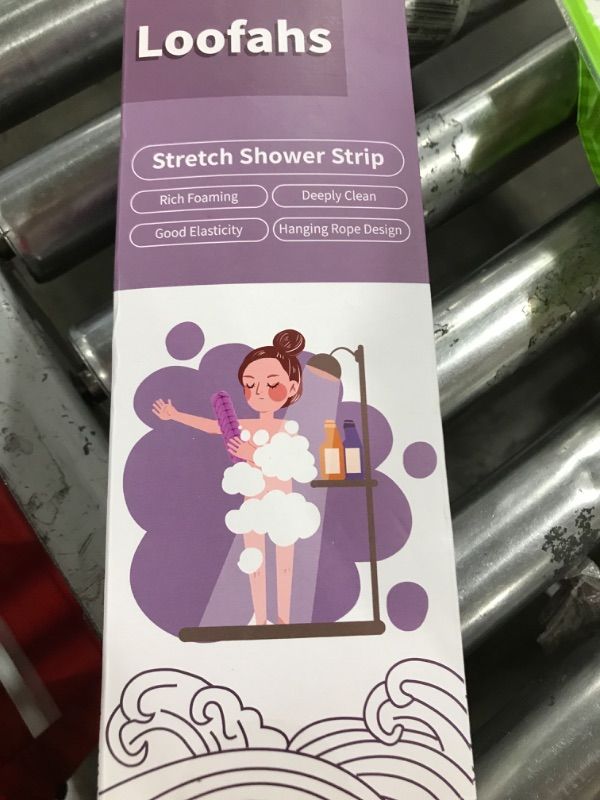 Photo 1 of Bath Loofah Sponge Back Scrubber Soft Mesh Body Wash Long Lofa Exfoliator Shower Puffs for Women & Men Bath Accessories