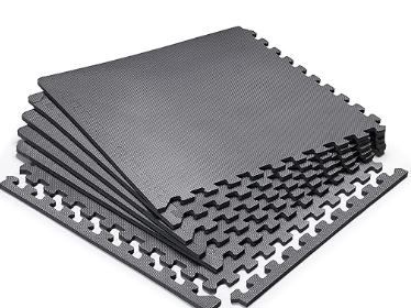 Photo 1 of Marcy EVA Foam Interlocking Flooring Mat High Density Non-Slip Tiles for Fitness Equipment, Workout Cushion and Floor Protection 1/2" Thick 6 Tiles (24 Sqft)