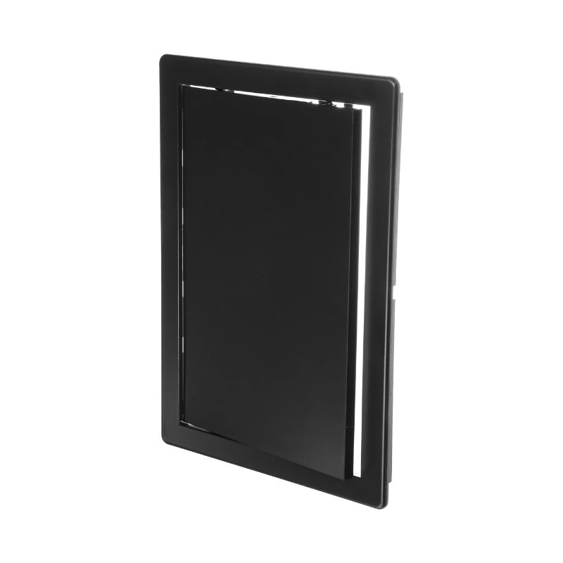 Photo 1 of ECOPRO VENT 8" x 12" Black Plastic Access Panel. Service Shaft Door Panel. Plumbing, Electricity, Heating, Alarm Wall Access Panel for Drywall. Bathroom Services Access Hole Cover. Black Plastic 8" x 12"