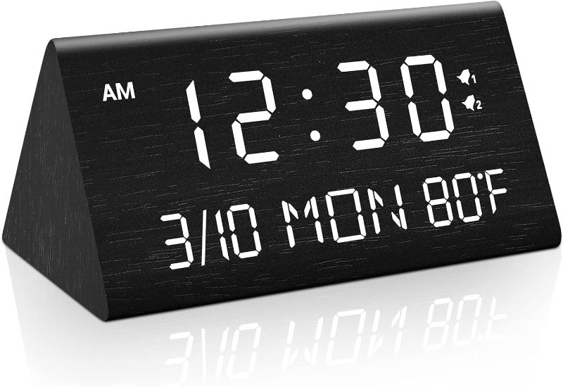 Photo 1 of KOGONEE WOODEN DIGITAL ALARM CLOCK