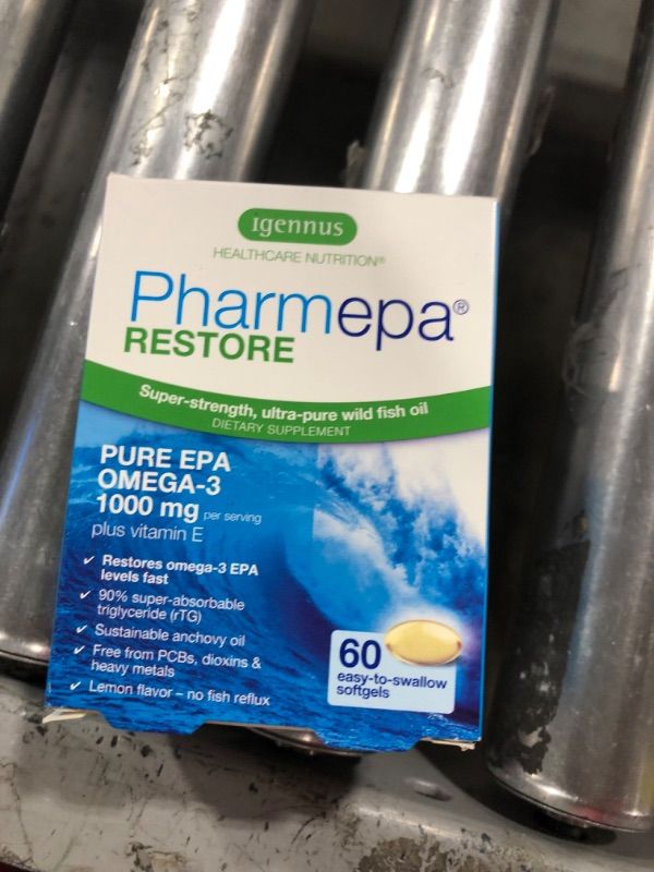 Pharmepa Restore 1000mg Pure EPA Omega3 Fish Oil Lemon Flavour 60