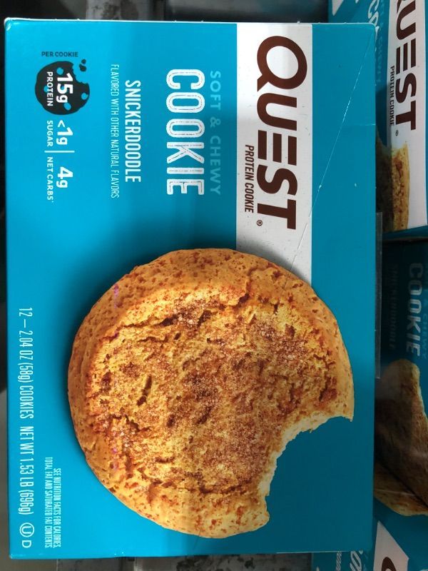Photo 3 of Quest Nutrition Snickerdoodle Protein Cookie, High Protein, Low Carb, Gluten Free, 12Count
BEST BY: 05/07/2024