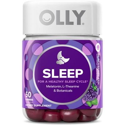 Photo 1 of Olly 3mg Melatonin Sleep Gummies - Blackberry Zen - 50ct
BEST BY: 05/2024