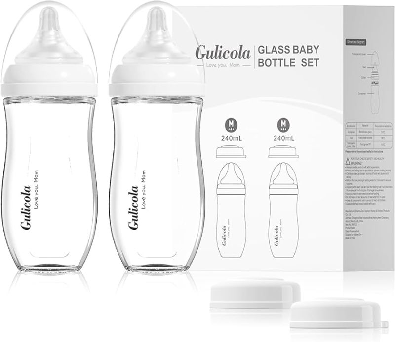 Photo 1 of GULICOLA NATURAL GLASS BOTTLE 2PK

