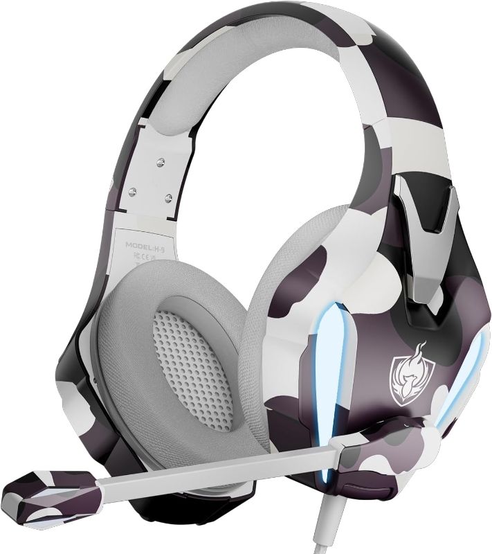 Photo 1 of WIRED COWPRINT GAMING HEADPHONES