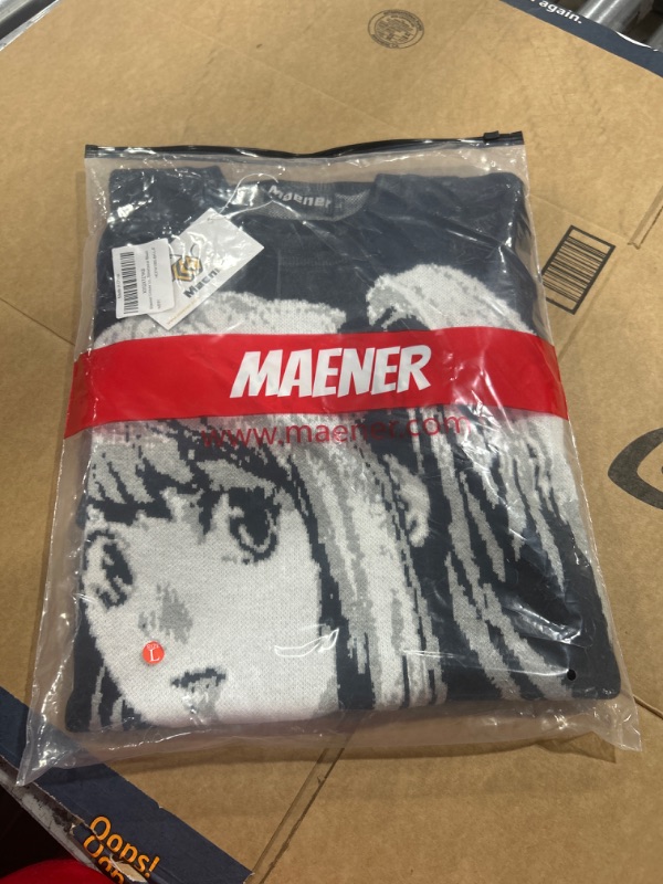 Photo 1 of Maener Men's Death Note Sweater Misa Amane Knit Pullover Top for Women Unisex / L